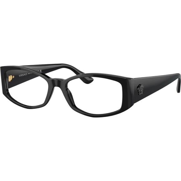 Versace Eyeglasses VE 3343 GB1 Glasses Polished Black Medusa 54-17-145 with Case main image 8